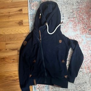 NAKETANO navy cross zip large